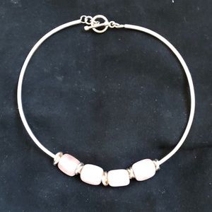 Silpada Sterling Silver Rose Quartz Necklace